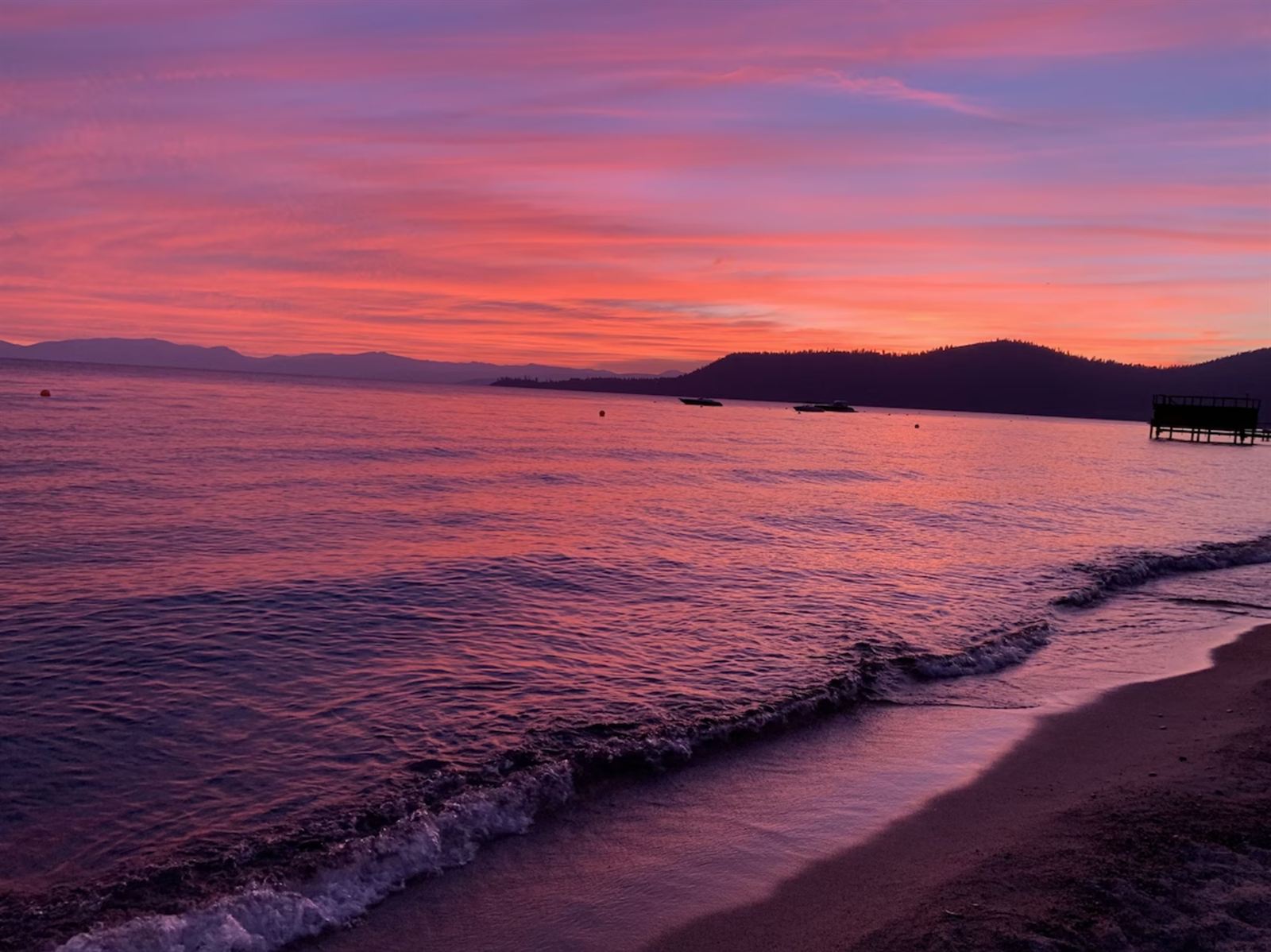 Sunset over Lake Tahoe