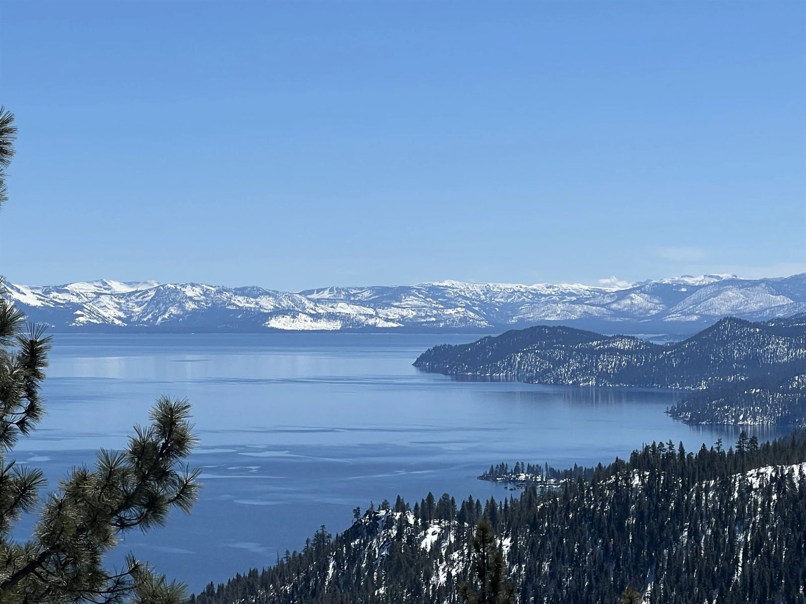 Scenic view of Lake Tahoe